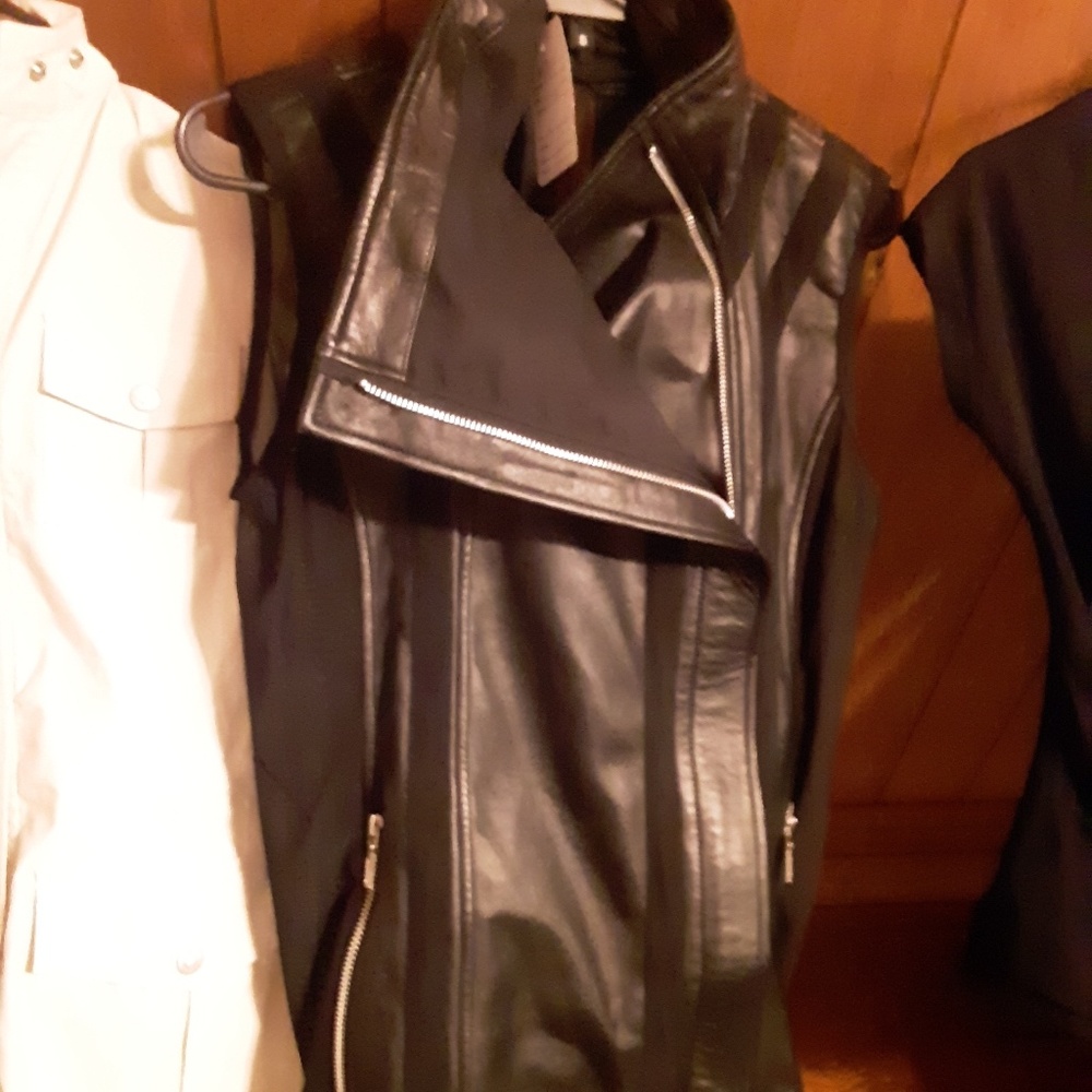 Iris moto leather vest - Picture 3 of 3
